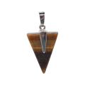 Colgante triangular de piedras preciosas semipreciosas, encantos triangulares de Chakra curativos para la fabricación de joyas