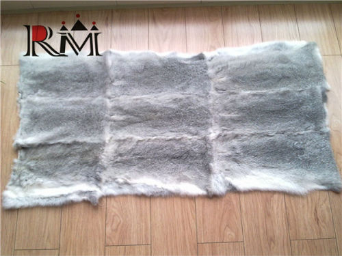 Top Quality dyed rabbit fur rug