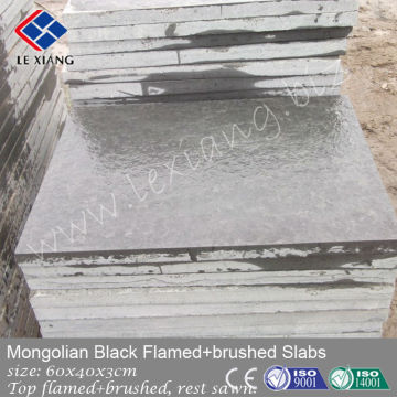 Mongolian black granite slabs