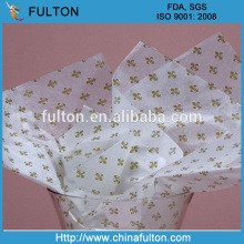 Customized logo wrapping tissue paper price/Hangzhou Fulton tissue paper wholesale/tissue paper for garment