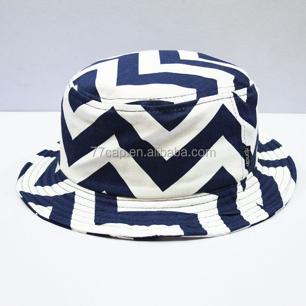 Foldable Quality Big Brim Plain White Cotton Custom Bucket Hat with String