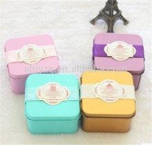 customized color design tins square shape small cans