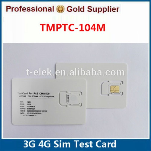 3G WCDMA Micro Test Card for ANRITSU CMW500 Standard and Micro Test Sim Card