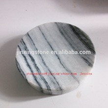 Round natural grey marble soap holder/round stone soap dish