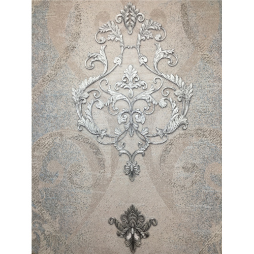 Waterproof ใหม่ Classic PVC Embossed Damask Vinyl Wallpaper