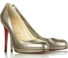 Gold, Silver Ladies Stiletto High Heeled Patent Leather Shoes