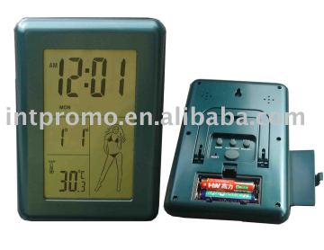 digital clcok with weather station