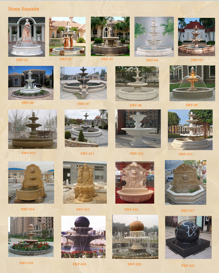 stone water fountain 