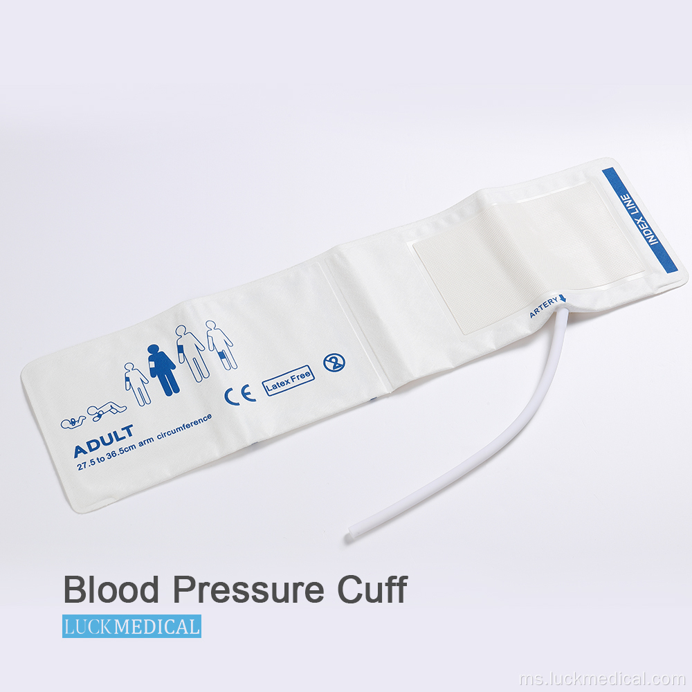 Cuff pakai buang untuk tekanan darah dua tiub