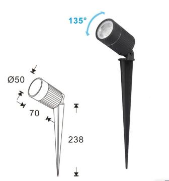 5W/7W LED Light Garden Spot Lights - SC-J102A Lawn Stake Lights