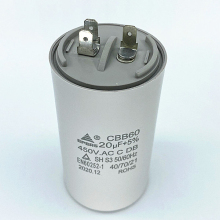 CBB60 Motor Running Capacitor 20uf 450V AC 50/60Hz