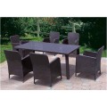 Rattan Furniture Bistro Set da cena per balcone