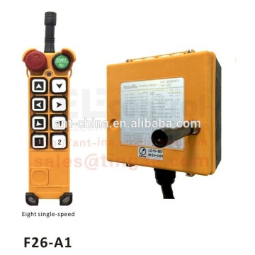 Single speed industrial remote control for hoist F26-A1wireless radio remote control crane