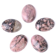 Top Grade Natural Black Line Rhodonite Gemstone Cabochon