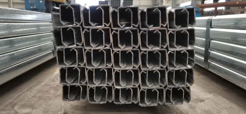 Galvanized steel c Profiles price list, cold formed galvanized steel channel steel profile