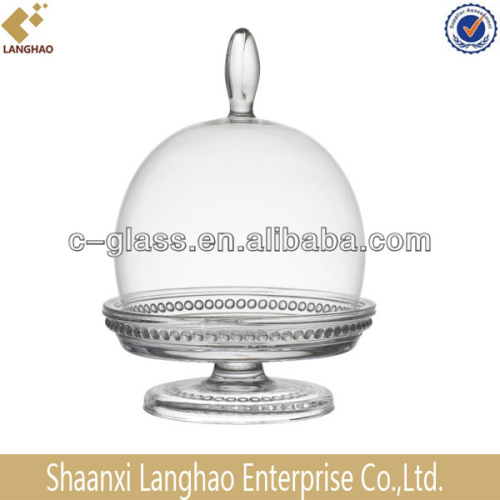 Clear Small Plate With Dome Cover