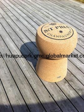 Champagne Cork phân với đầu phẳng