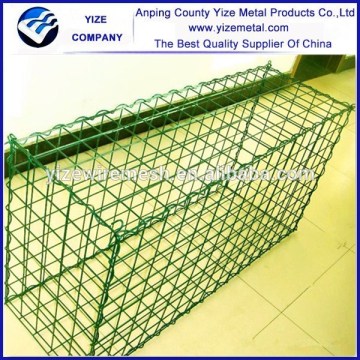 alibaba china factory supply strong toughness High quality PVC coated Gabion Baskets/ stone cage (direct factory)