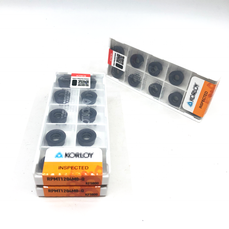CNC turning cutting tool KORLOYS RPMT 1204MO-Q KF5800 Indexable Milling Cutter Carbide Milling Inserts