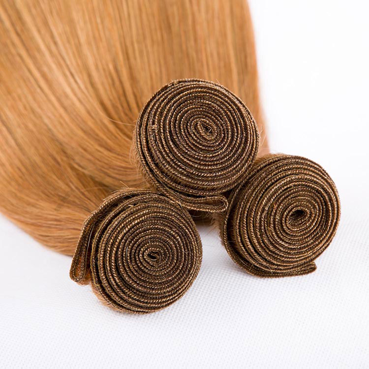 Aisi Hair Wholesale Natural silky straight blonde color  brazilian human hair weaves