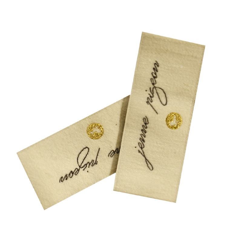 New Innovative Exquisite Organic Cotton Recycle Woven Garment Label Tag For Clothing