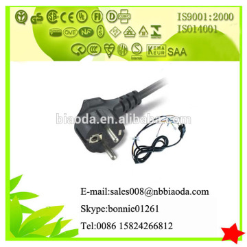 VDE approval 2 pins 16A 250V Power Cord 250v