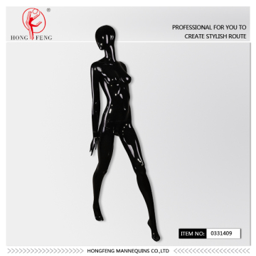 Female mannequin with abstract head in black color