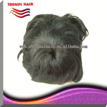 Silk Top Swiss Lace Front Toupee 46