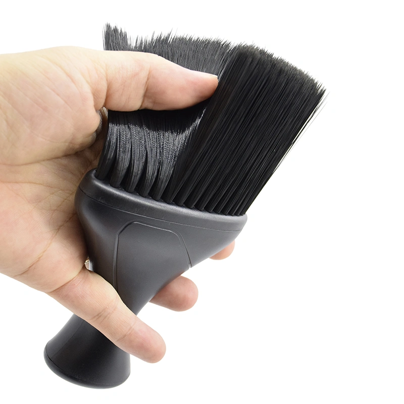 Soft Hair Brush Neck Face Duster Hairdressing Fishtail Hair Cutting Cleaning Brush for Barber Salon Hairdressing Styling Tools