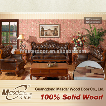 Classic living room teak wood carving sofa sets