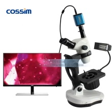 VGM650A Continuous Zoom Trinocular Gemological Microscope for Jewelry & Gem Identification
