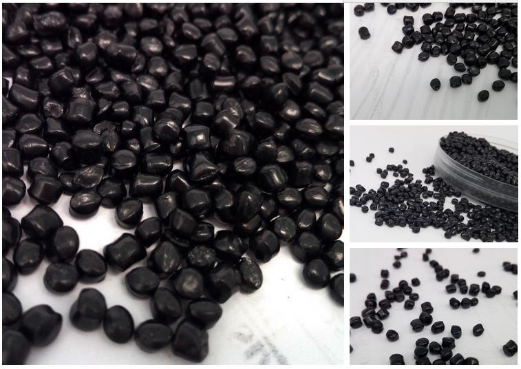 High concentration general style black masterbatch black pp granules