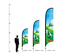 Advertising Knife Feather Flying Flag Banner