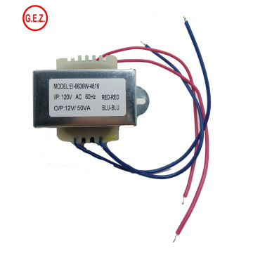 High Quality 12V 50W EI Core Transformer