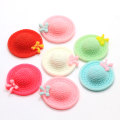 Sombreros con lazo Kawaii mezclados, cabujón de resina, álbum de recortes con parte trasera plana para hacer joyas, accesorios para la cabeza, accesorios para decoración de bodas