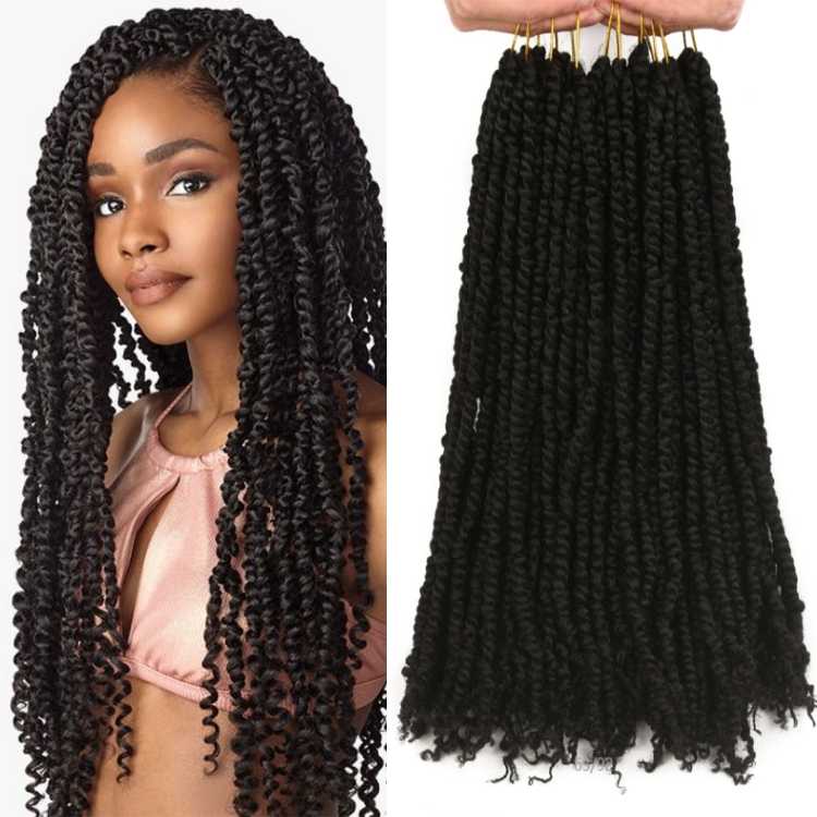 Pre-twisted 18inch Passion Twist Crochet Hair Kanekalon Braiding Hair Wholesale Passion Twist Hair Crochets Braid