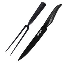 QXF Stainless Steel BBQ Tool Set - Carving Knife and Fork