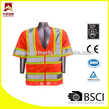Class3 multi-pockets reflective security vest