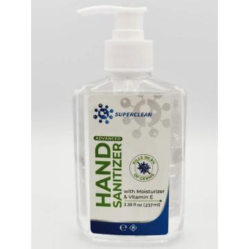 8oz 237ml gel disinfettante per le mani al 70% di alcol