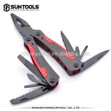 Multi -function pliers with multi-color handle, household pliers in black finish Outdoor functional pliers survival pliers