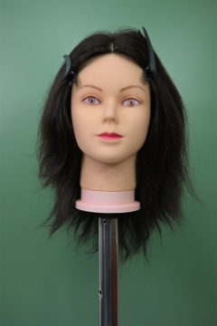 natural black hair female mannequin head