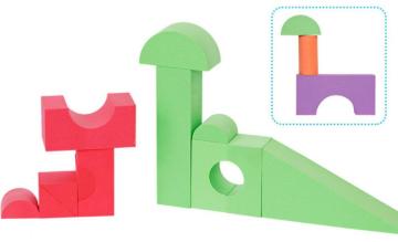 Colorful EVA foam learning toy bricks blocks