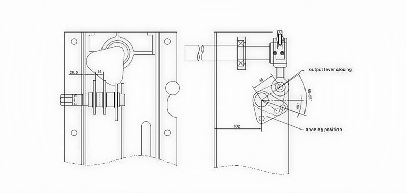 CT19B Spring Operating Mechanism parts for 10kV vacuum circuit breaker vcb