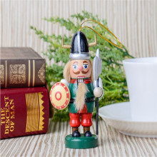 Wooden Nutcracker Ornaments and bring luck with 10CM