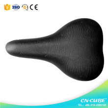 China Factory Wholesale Black Leather Bicycle Saddles