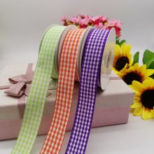 Dyed Yarn Gingham Ribbon