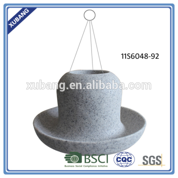 Hat shape antique bird feeder hanging birder feeder