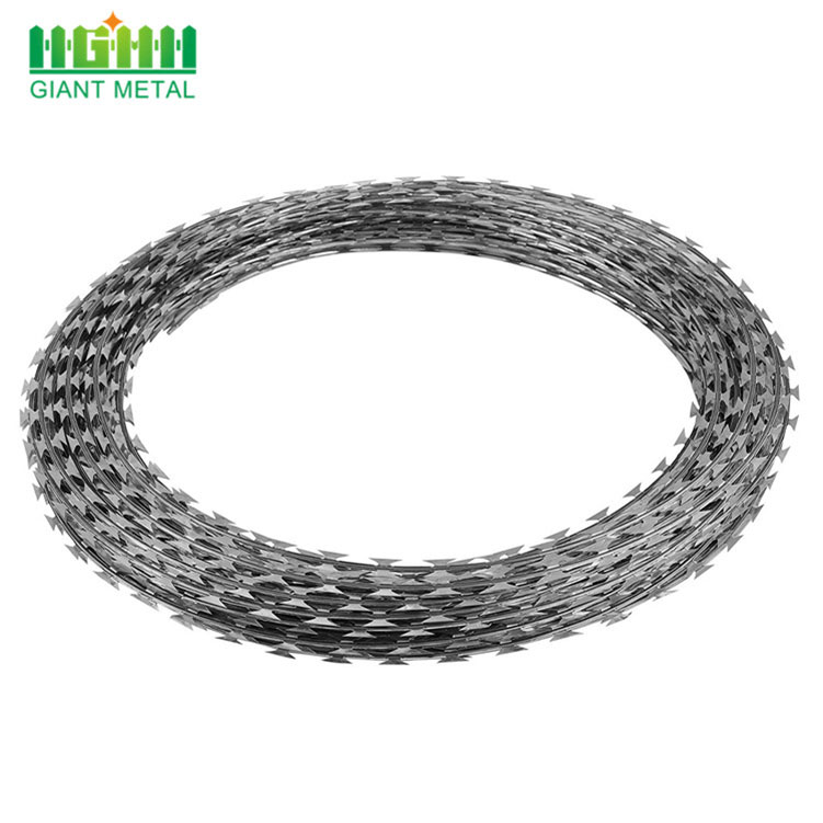 Low Price Concertina Galvanized Razor Blade Barbed Wire