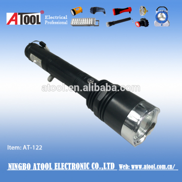 at-122 1w and 8smd side light black torch light