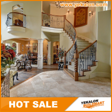 Yekalon Indoor Decorative Wood Handrail Cast Iron Railing